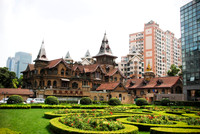 Our "villa-castle" is nestled in the middle of the huge modern city of Shanghai!