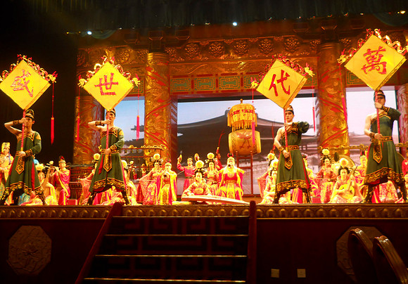 The Tang Dynasty Music and Dance Show is one of the most attractive entertainments for tourists to Xi'an. It is rooted in the historic records and folk legends about the Tang Dynasty
