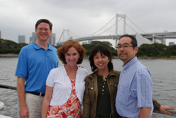 Jim and Barb with our good friends Kazuko and Atsunori.  They took great care of us throughout the visit in Tokyo!