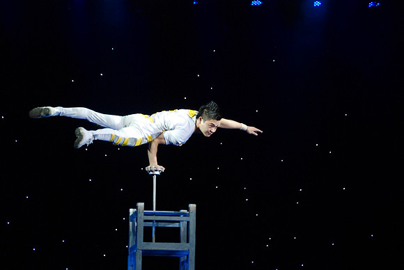Amazing arm strength.