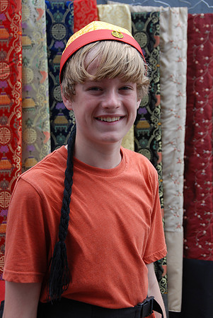 Jason loved this pony-tail hat.