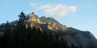 On our way to the airport this range was lit up by the morning sun!