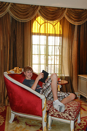 This is one of our rooms.  We had to get two rooms for the four of us.