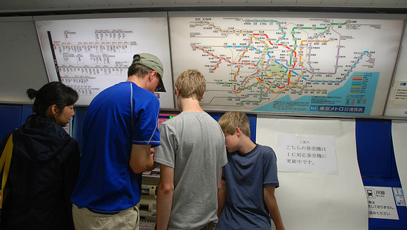 Planning the subway travel.
