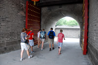 The base of the wall is very wide.