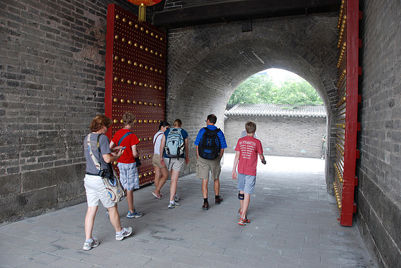 The base of the wall is very wide.