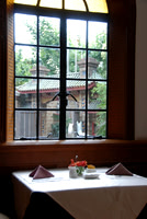 I will miss our breakfast dining room.  I sat here alone for my coffee the last morning.