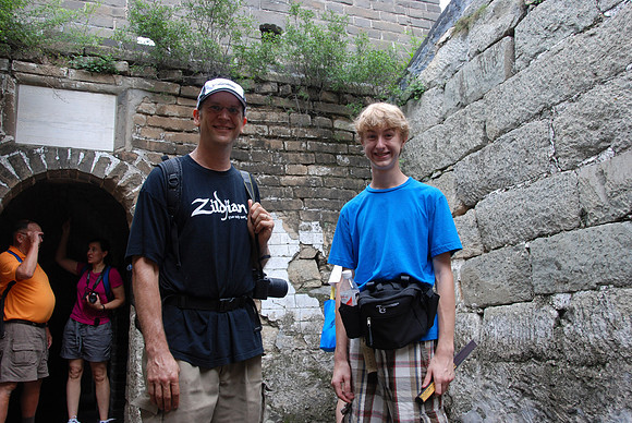 Nelson and Trent were the only two who went to the last guard tower and the end of the wall at Mutianyu.  It was steep.