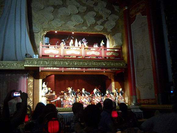 The orchestra and vocalists were in these side balconies.