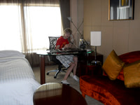 We were again upgraded at the hotel to these spacious rooms!