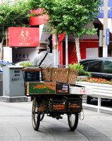 Fruit market on a tricycle.