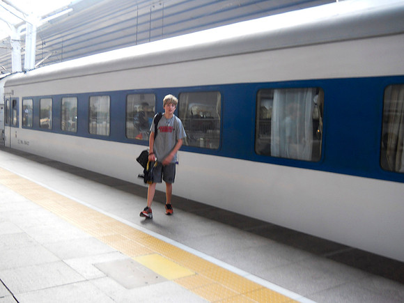 We were on the train about 11 hours and arrived 2 hours earlier than we thought we would!