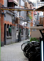 Views down side streets on the way to the mall.