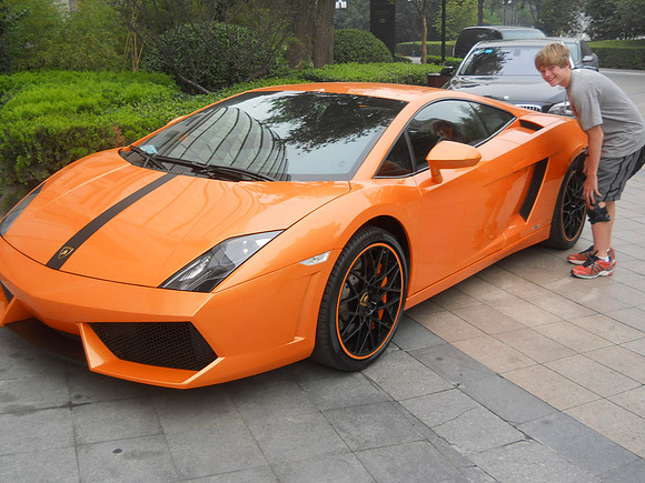 Jason dreaming about driving this car.
