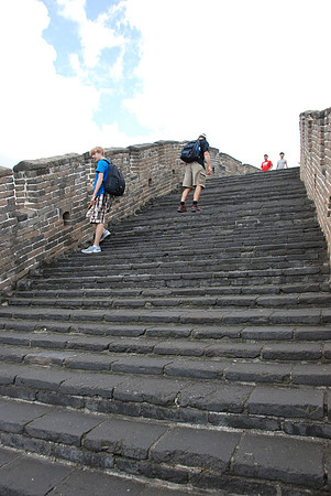 Some of the stair sections were steep and  long!