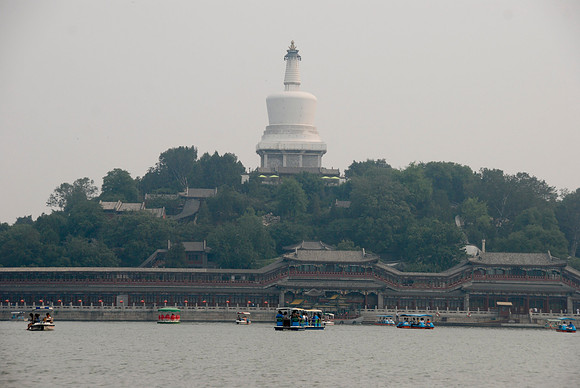 the White Dagoba was built in 1651 on the former site of the Palace in the Moon where Kublai Khan received Marco Polo.