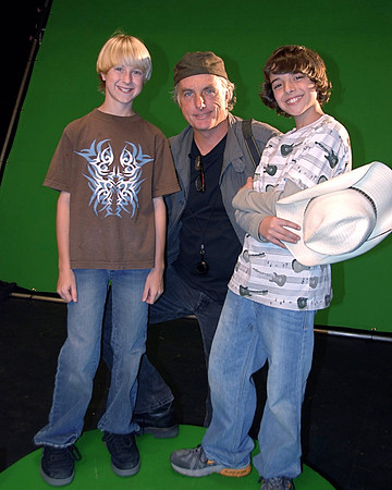 Barb's son, Trent, with award-winning director Jim Shea