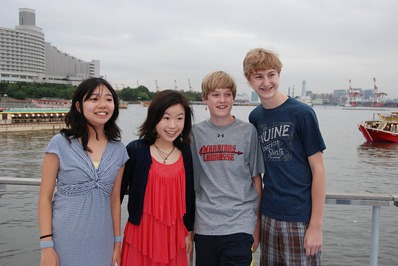Momone, Akari, Jason and Trent had a great time on the cruise.