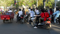 Crazy street traffic.