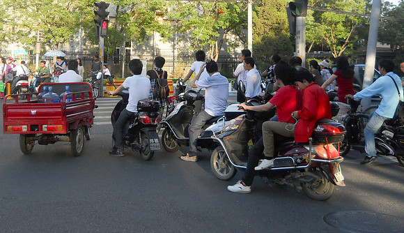 Crazy street traffic.