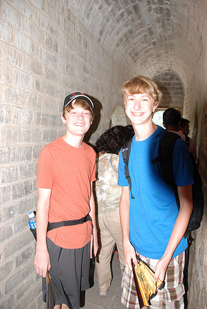 Inside one of the guard houses.