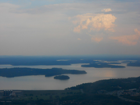 Landing in Nashville:  Percy Priest Lake.