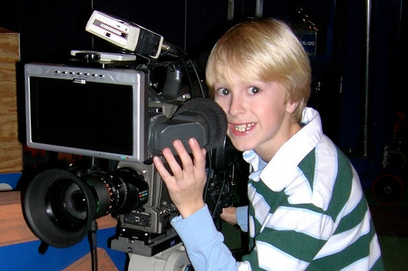 On the set of Backyard Time