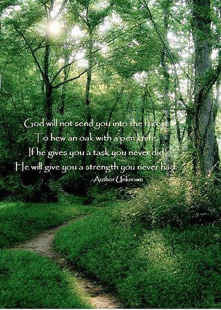 He gives you the strength.