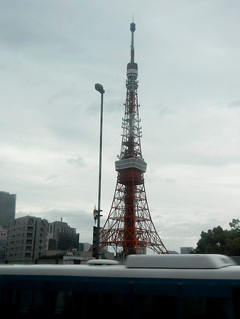 First view of Tokyo Tower.